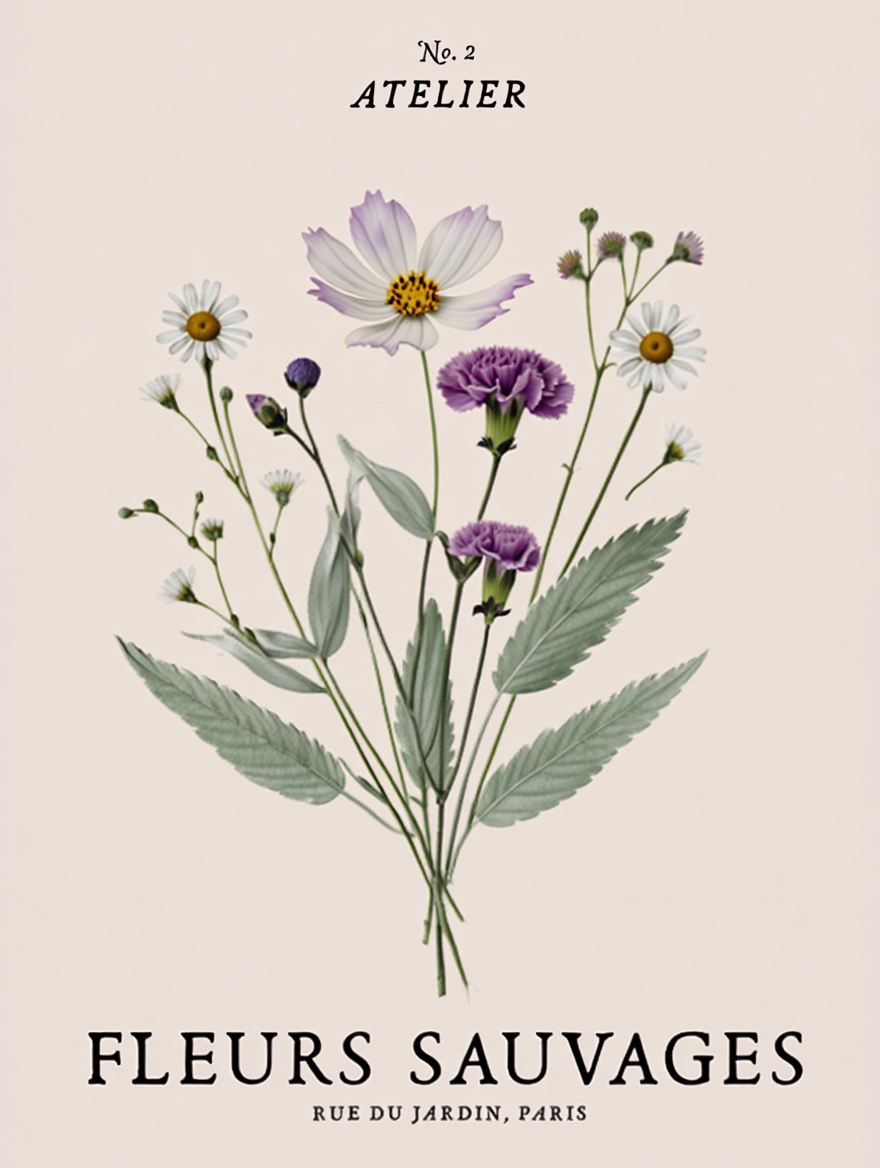Floral Symphony – 6 Botanical Prints | Mix & Match Wall Art Collection