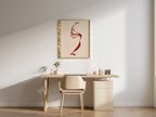 Abstract Line Dancing Figure – Contemporary Print - Hakyarts