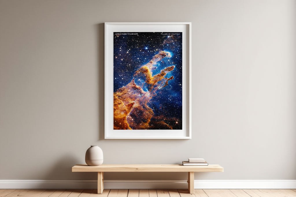 James Webb Telescope – Pillars of Creation – Space Art Print