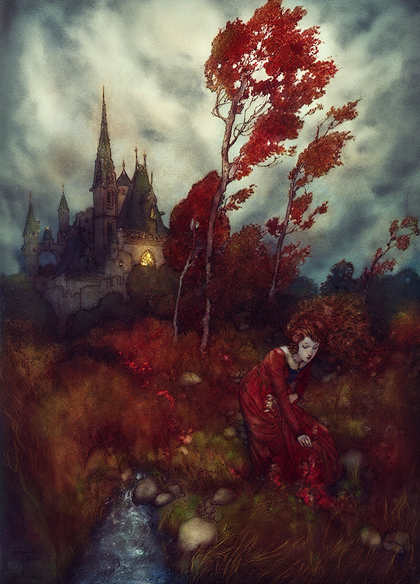 The Wind’s Tale, Plate 2 by Edmund Dulac (1911) – Vintage Fairy Tale Illustration Art Print