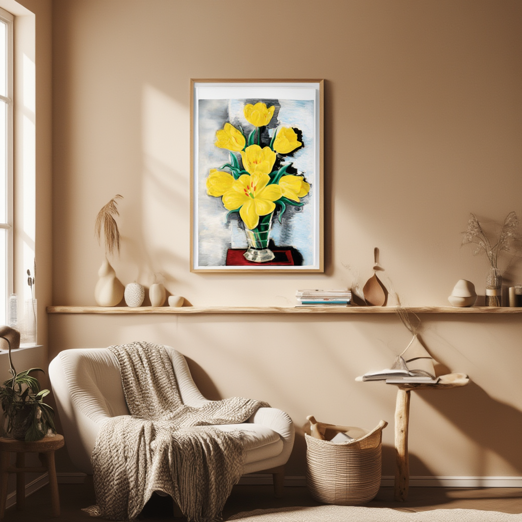 Moïse Kisling - Vase de Tulipes - Hakyarts
