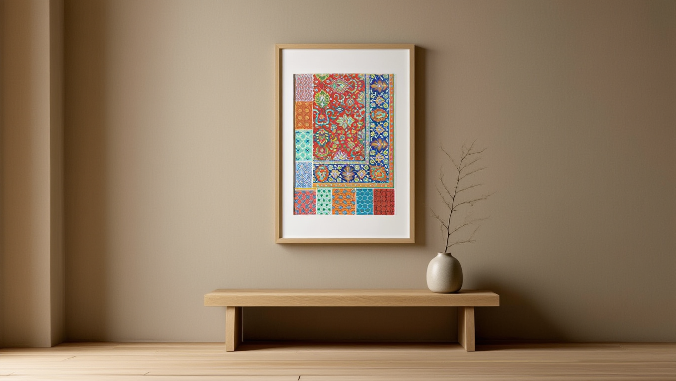 Auguste Racinet – Persan 4 Print – Vintage Historical Art Poster