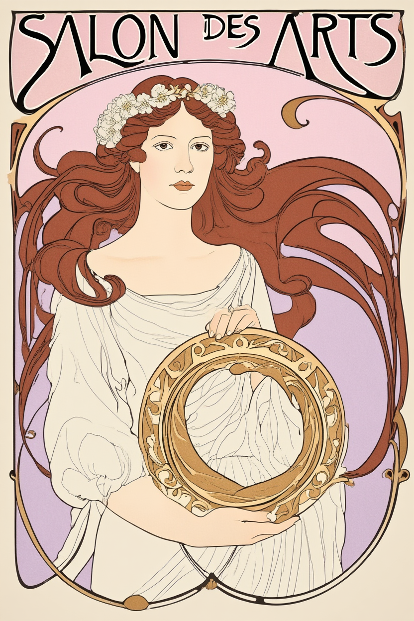 Alphonse Mucha 4-Print Collection – Art Nouveau Elegance