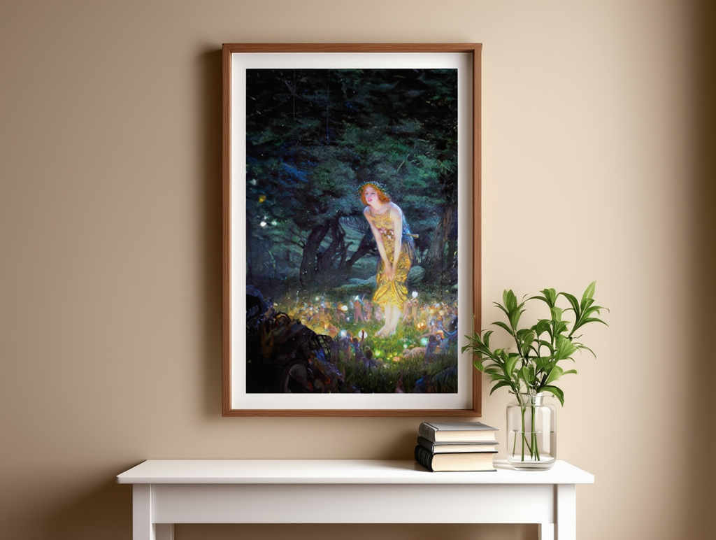 Midsummer Eve by Edward R. Hughes (1908) – Romantic Mythological Painting