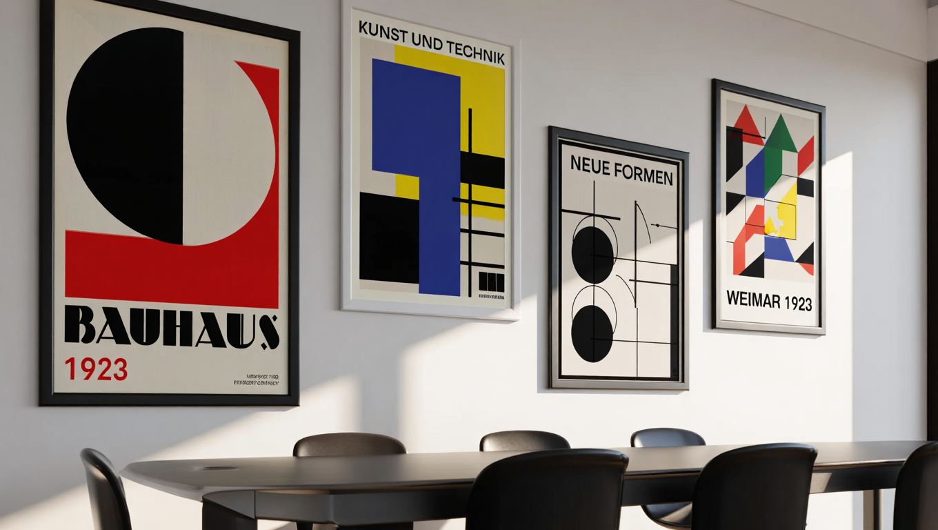 Bauhaus Wall Art – Set of 4 Prints