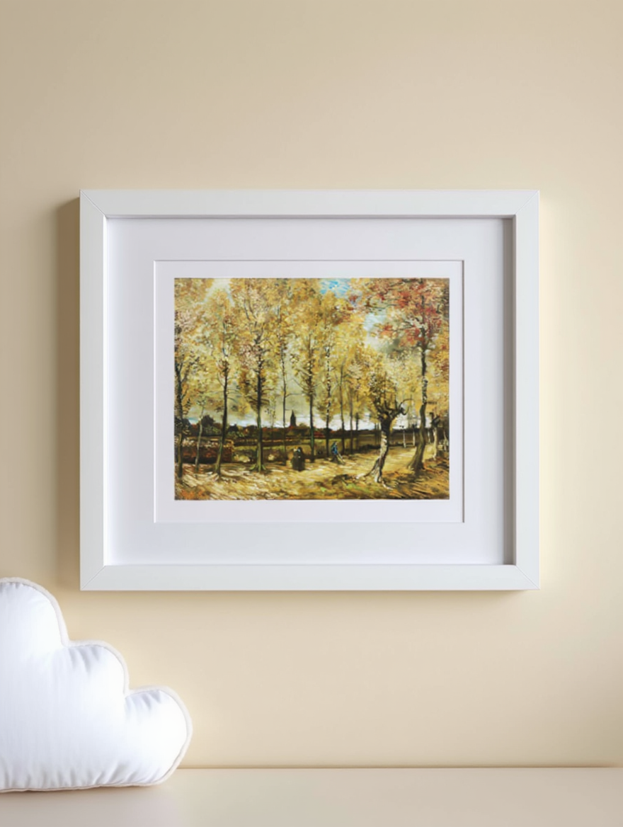 Vincent Van Gogh - Poplars near Nuenen Poster