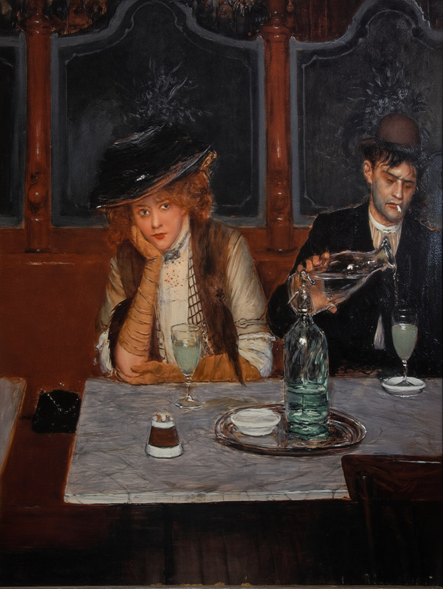 The Drinkers by Jean Béraud – Belle Époque Art Print