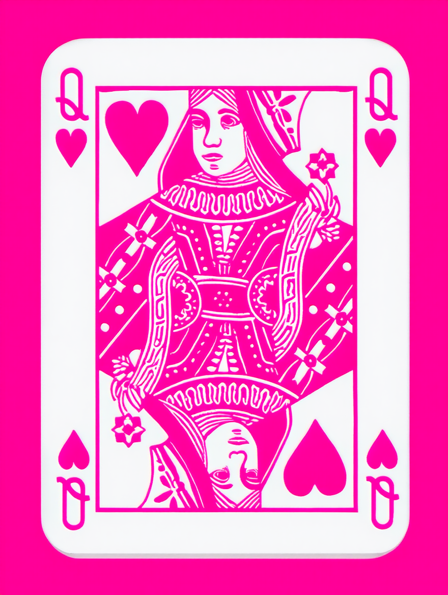 Aces and Queens Cards – Set of 4 Prints