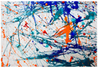 Jackson Pollock Inspired Art Print - Hakyarts