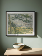 La Montagne Sainte-Victoire – Paul Cézanne Poster | Post-Impressionist Landscape Art Print