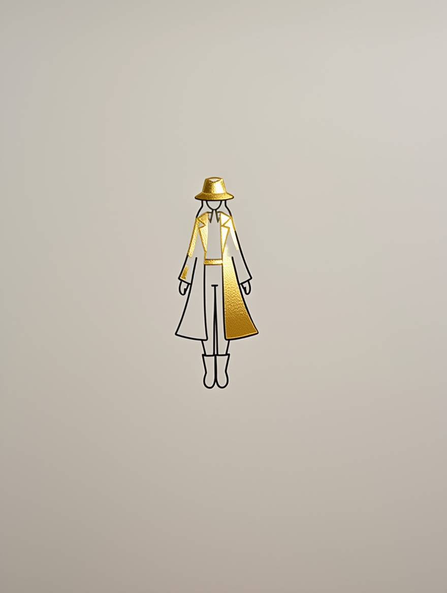 Gilded Minimal – Tiny Figure Fashion Illustration