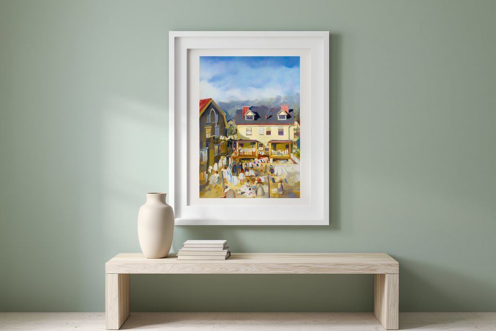 Washday in Spring – John R. Grabach Art Print | Early 20th-Century American Poster