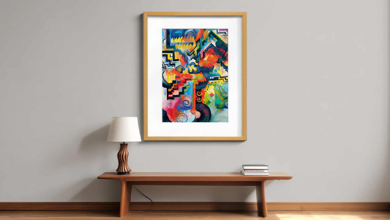 August Macke - Colored composition