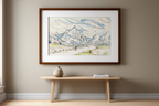 Les Alpilles Vue Depuis Saint-Rémy-de-Provence – Paul Signac Poster | Neo‑Impressionist Landscape Art Print