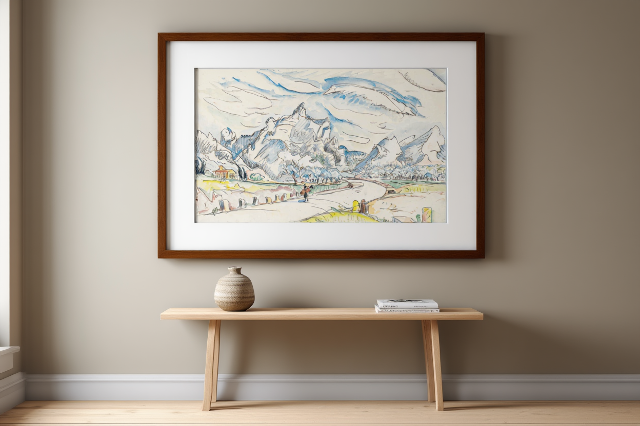 Paul Signac - Les Alpilles Vue Depuis Saint-Rémy-De-Provence