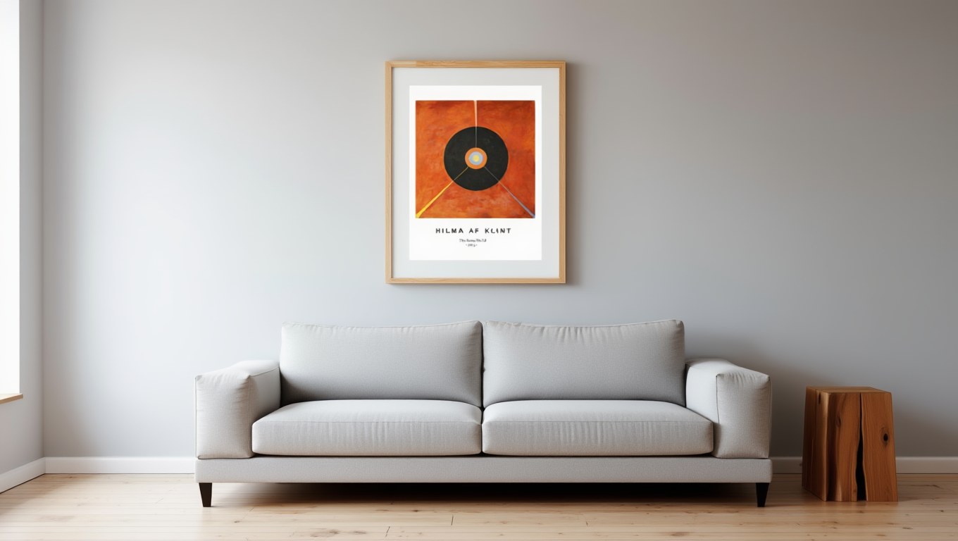 Hilma af Klint - Le Cygne No.18 Affiche | HakyArts