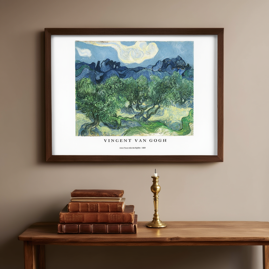 Vincent Van Gogh - Olive Trees with the Alpilles Poster