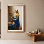 The Milkmaid – Johannes Vermeer Poster | Dutch Golden Age Figurative Art Print
