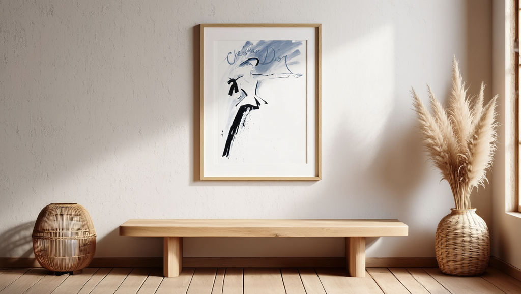 Vintage Christian Dior Illustration Poster – René Gruau Artwork