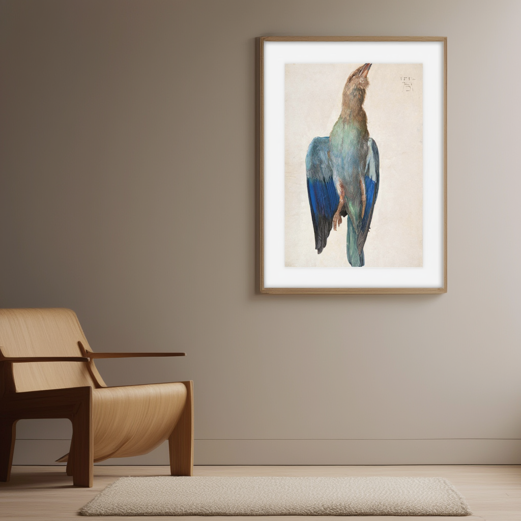 Dead Blue Roller by Albrecht Dürer – Ornithological Art Print - Hakyarts