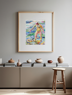 Bathing Man by Edvard Munch – Expressionist Figurative Art Print - Hakyarts