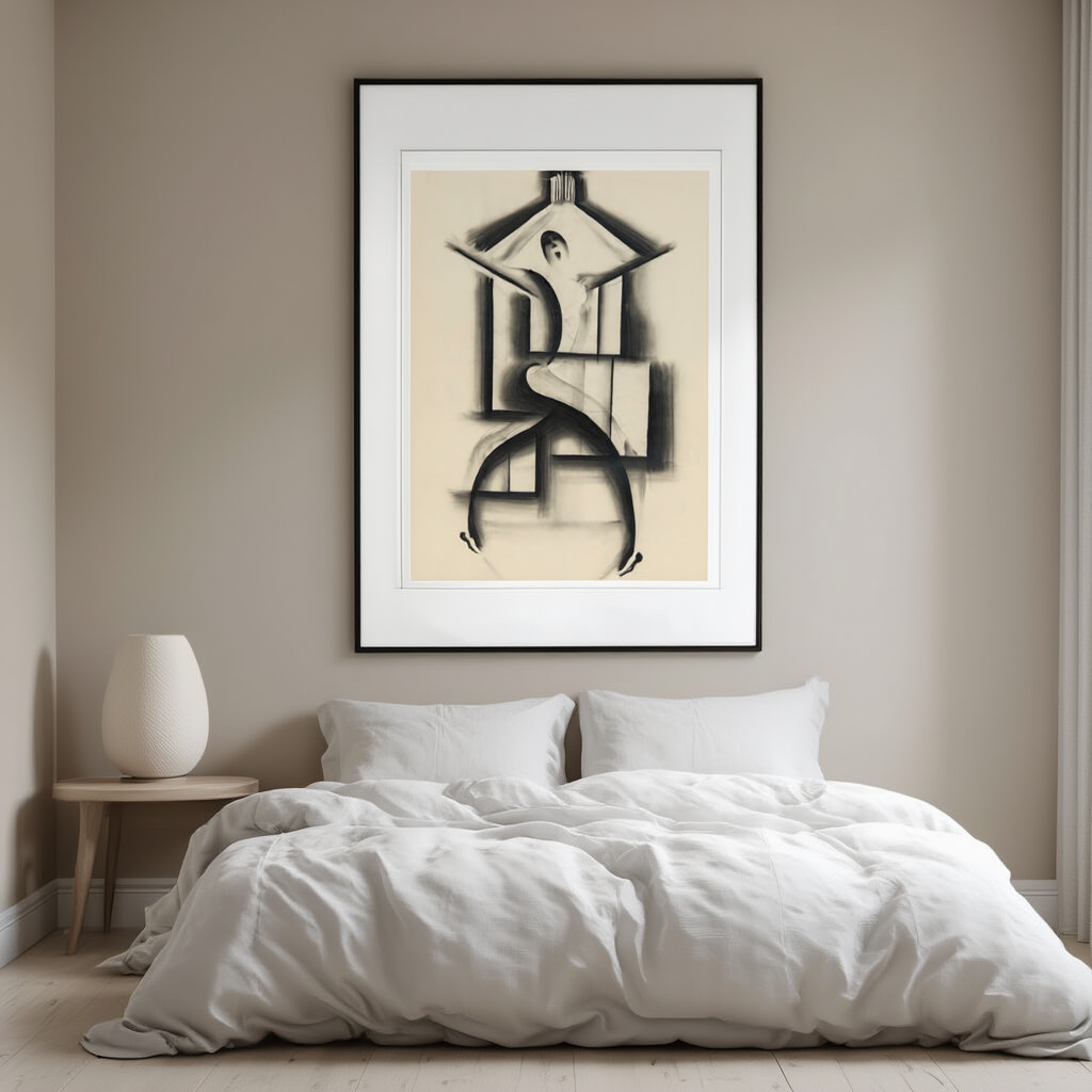 Revue-Girl by Hugo Scheiber – Vintage Modernist Figurative Art Print