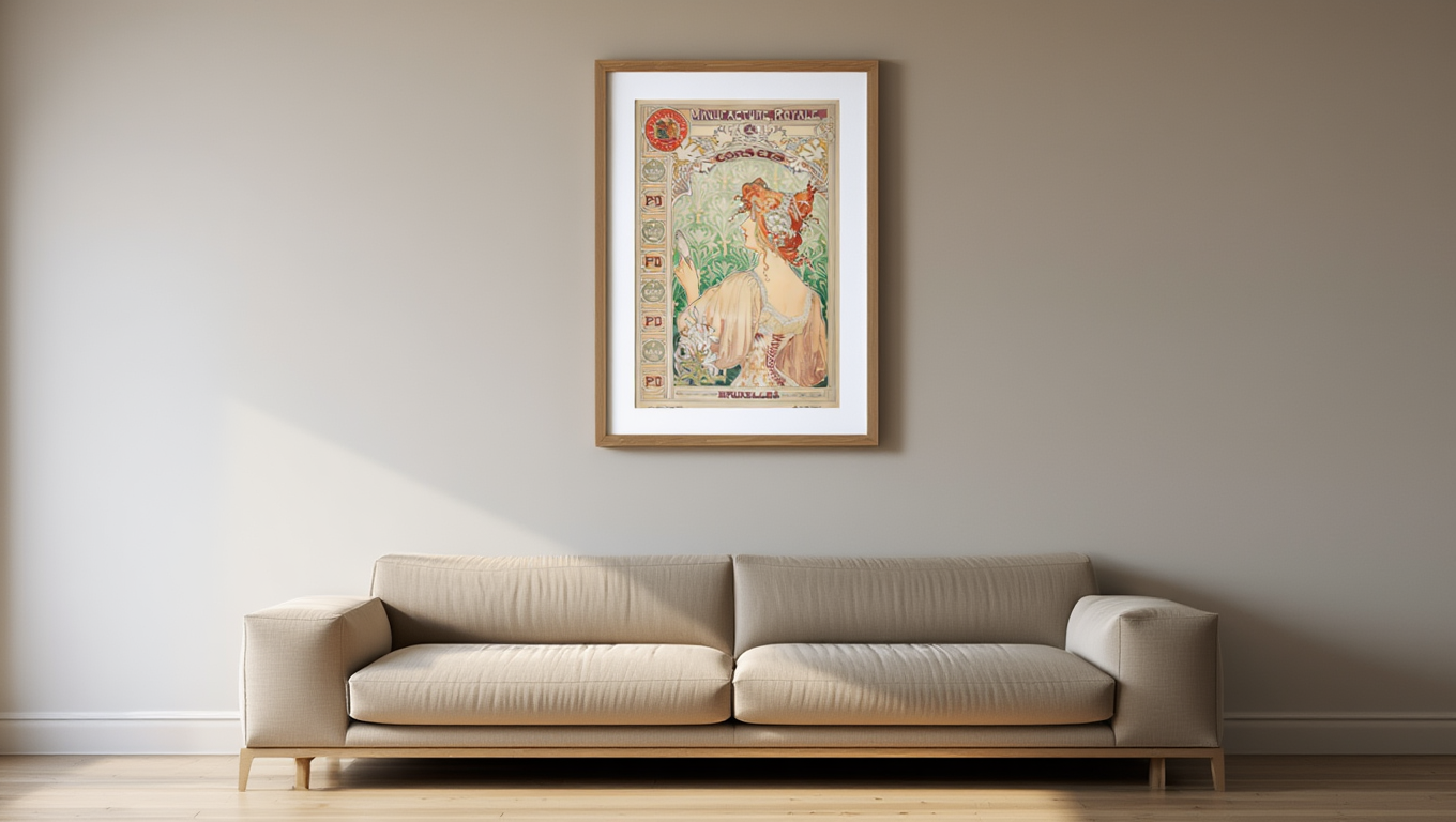 Alphonse Mucha – Manufacture Royale De Corsets, 1897 – Art Nouveau Advertising Poster Print | Decorative Wall Art