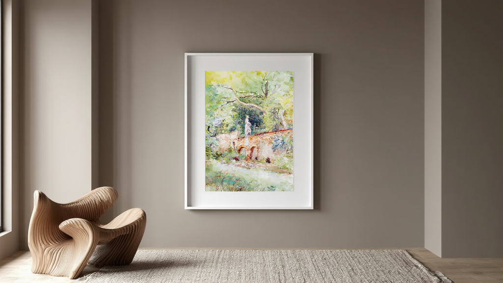 Blick aus dem Atelier Klagbaumgasse Wien – Marie Egner (1890) | Impressionist Interior Art Print