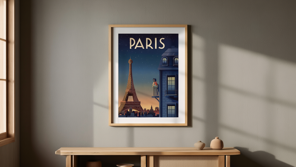 Retro Paris Poster