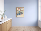 Roses in a Bottle – Paul Cézanne Poster | Post-Impressionist Still Life Art Print