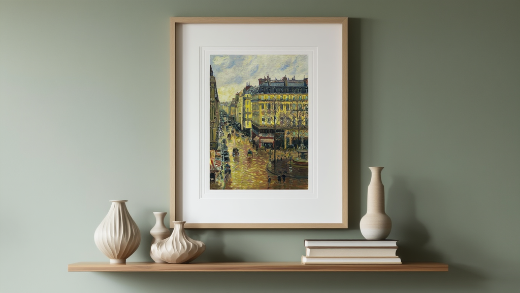 Camille Pissarro - Rue Saint-Honoré, dans l'après-midi. Effet de pluie