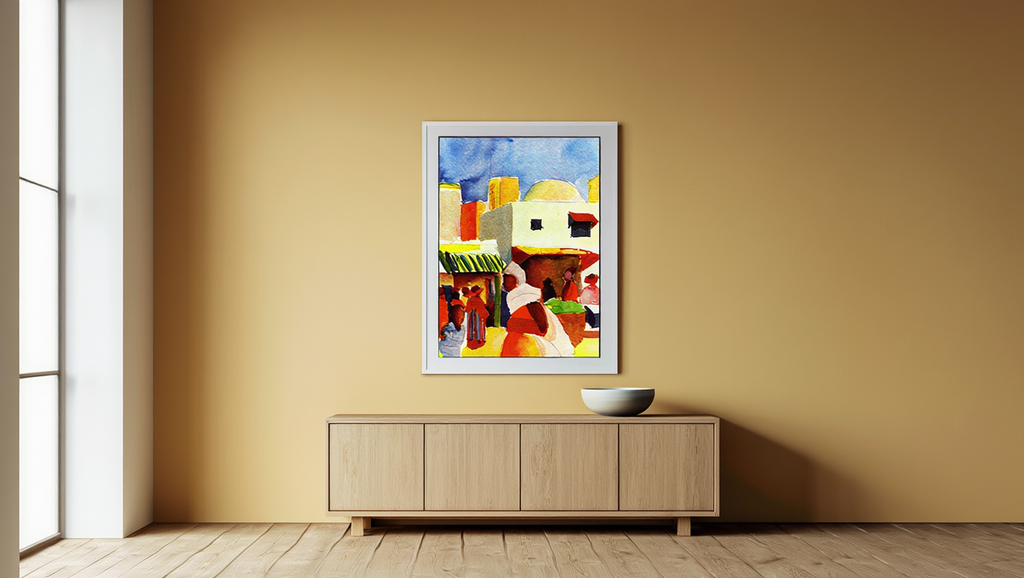 August Macke - Market in Algiers