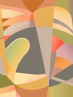 Color Cascade – Set of 2 Colorful Geometric Art Prints - Hakyarts