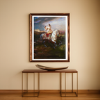 An Algerian Lady Hawking by Horace Vernet (1839) – Orientalist Masterpiece Art Print