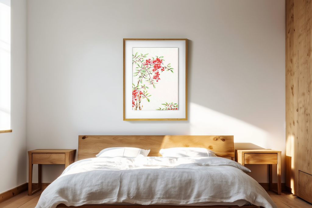 Megata Morikaga - Nandina Bush with Berries