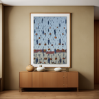 Whispers of the Floating Apple – Inspired by René Magritte