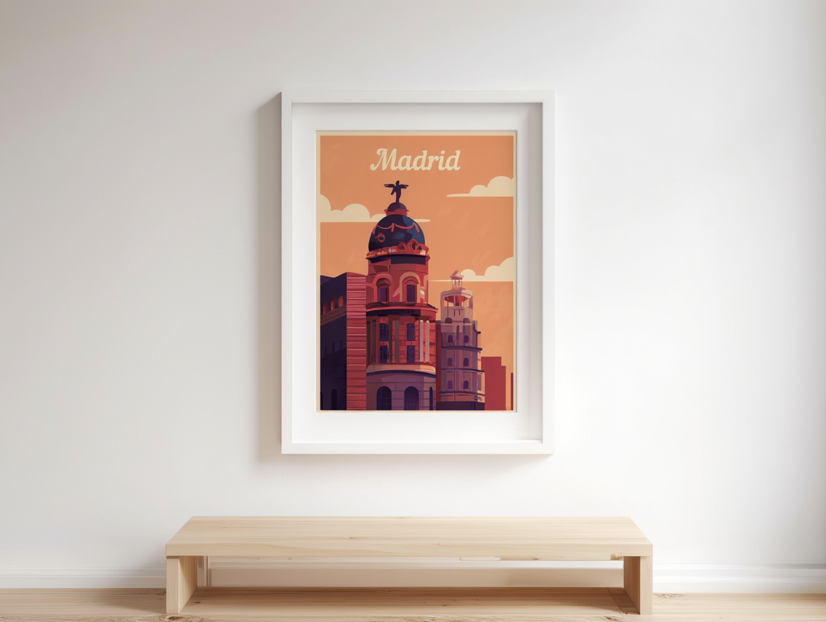 Madrid Travel Poster