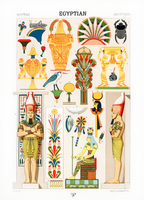 Illustration fra L' Ornement Polychrome "Egyptien"