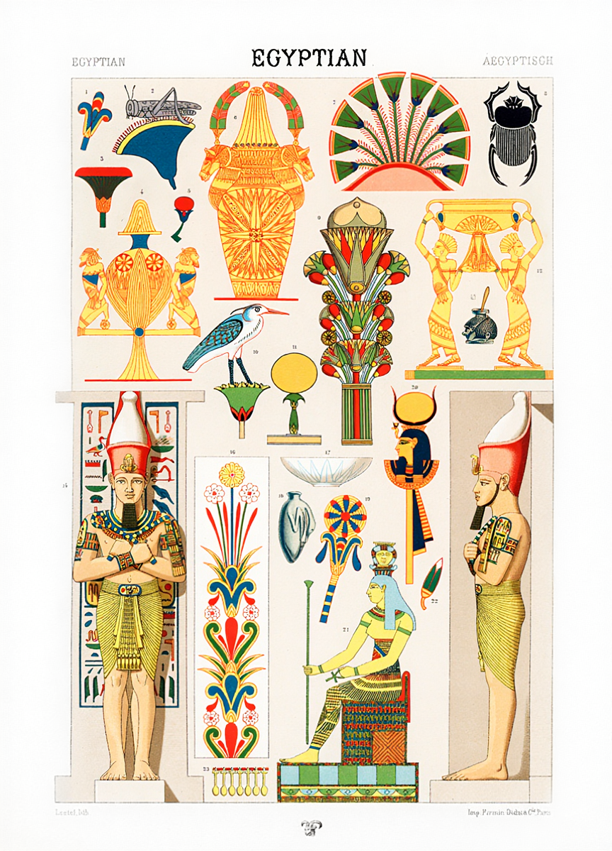 Illustration from L’ Ornement Polychrome "Egyptien"