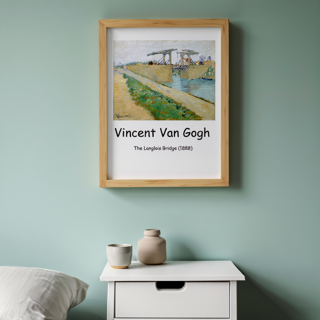 The Langlois Bridge (1888) – Vincent van Gogh Art Print | Post-Impressionist Dutch Landscape