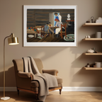 Giving Thanks by Horace Pippin – American Modernist Figurative Art Print - Hakyarts