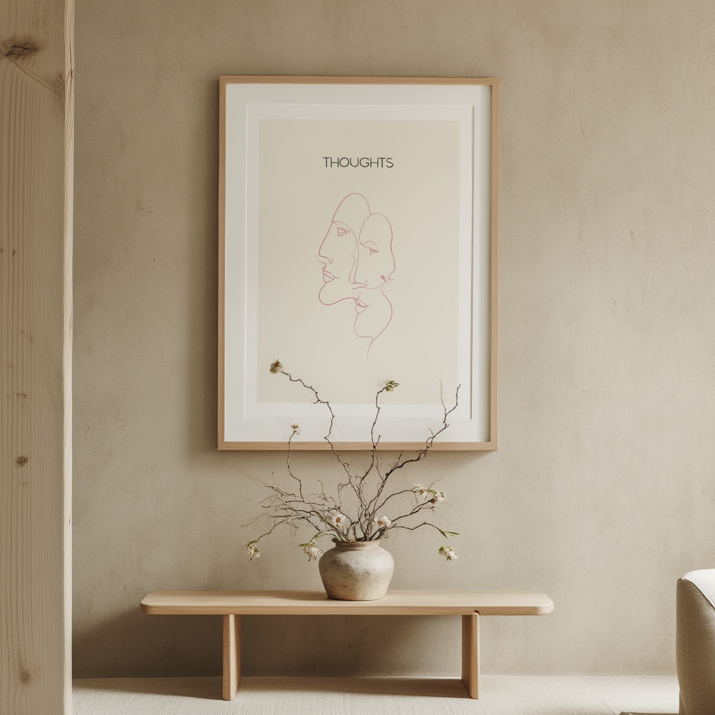 Thoughts – Minimalist Art Print for Contemporary Interiors
