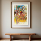 Dancers – Impressionist Ballet Art Print by Edgar Degas, 1896 - Hakyarts