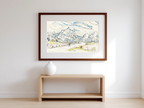 Les Alpilles Vue Depuis Saint-Rémy-de-Provence – Paul Signac Poster | Neo‑Impressionist Landscape Art Print