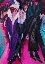 Street, Berlin – Ernst Ludwig Kirchner Poster | Expressionist Urban Street Scene Art Print - Hakyarts