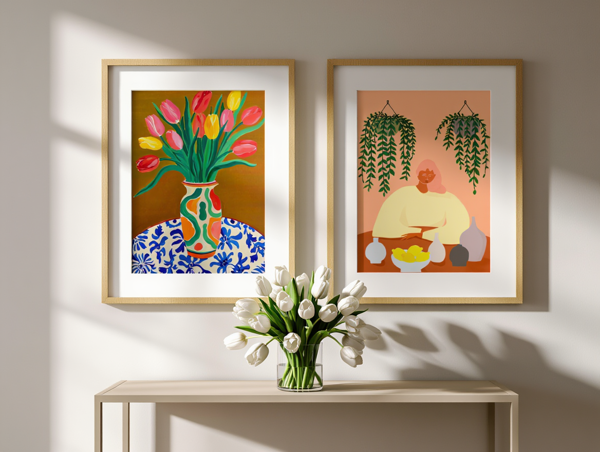 6 Prints – Floral & Figurative Collection