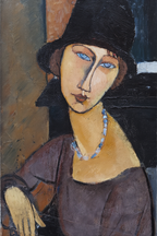 Modigliani Soft Features – Modern Portrait Print - Hakyarts