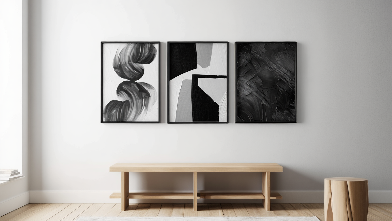 Minimalist Texture Painting Collection – Version 2 – Set of 3