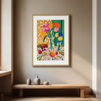 Petals and Porcelain – Minimalist Daily Life Illustration