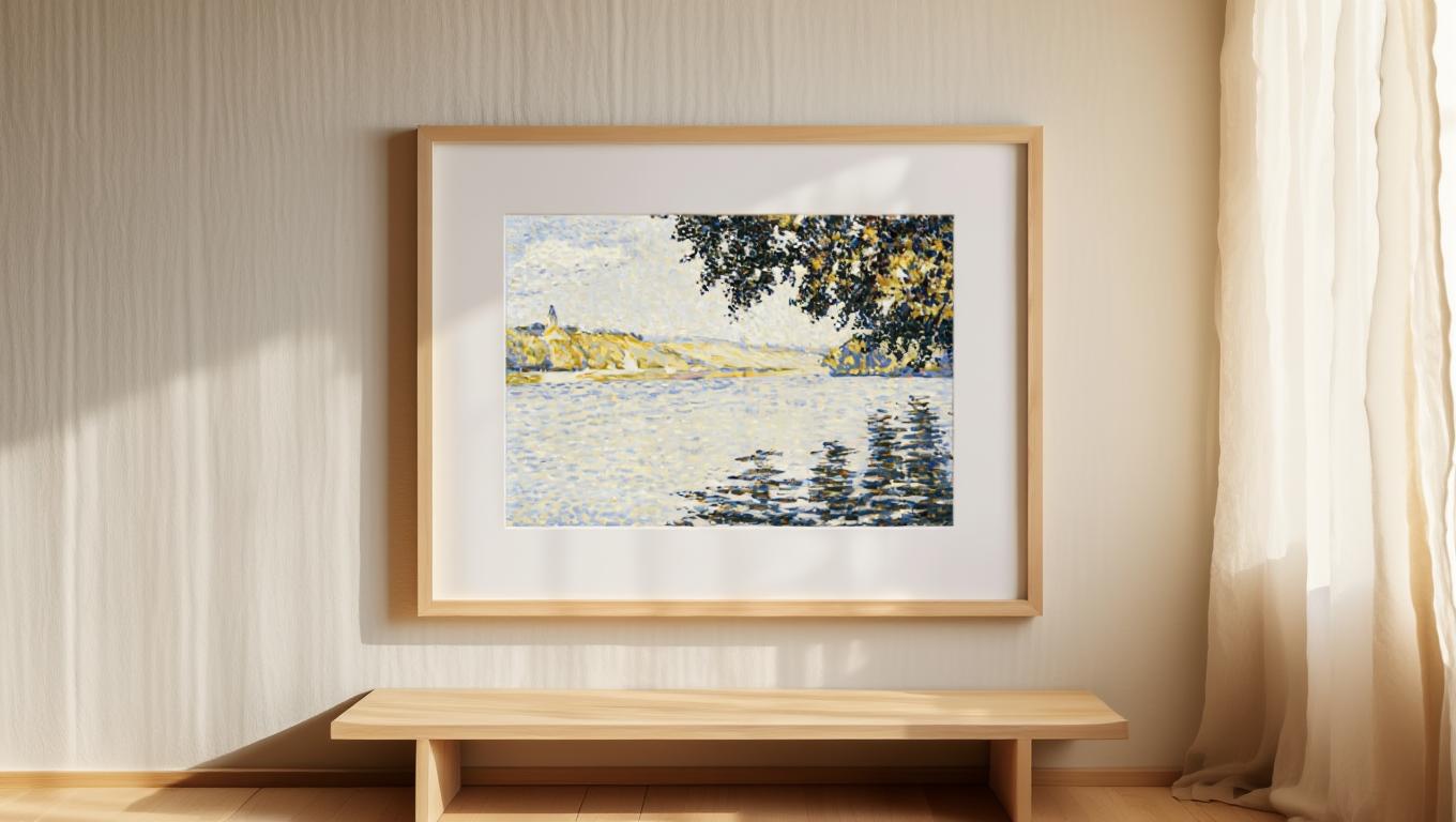 Paul Signac - View of the Seine at Herblay